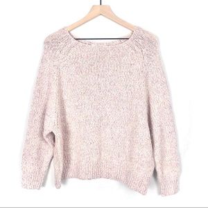 Anthro Brinn Textured Lavender Layering Sweater